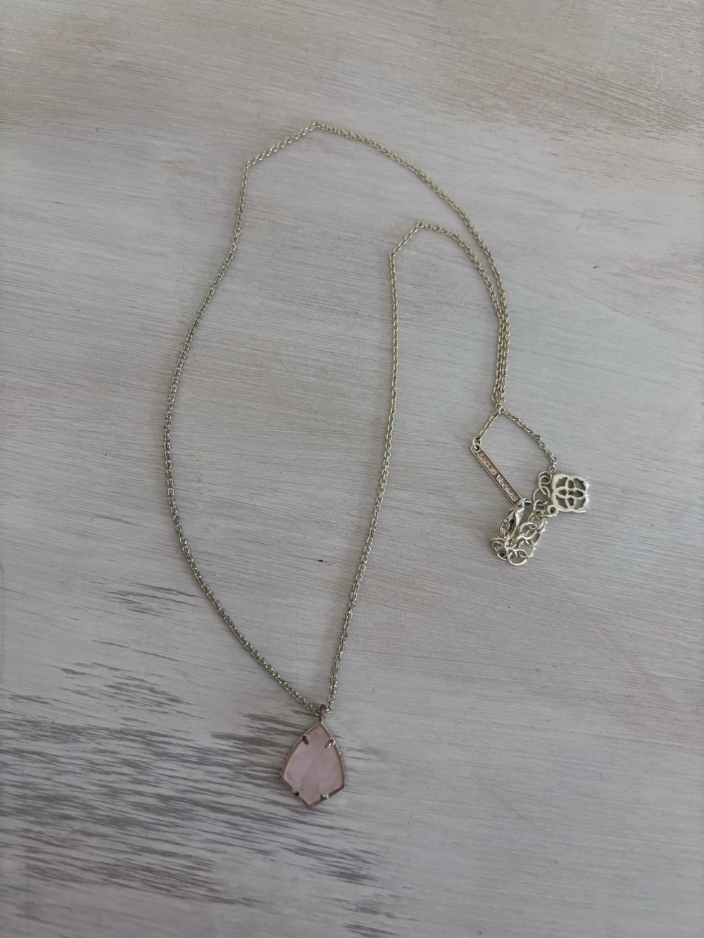 Kendra Scott Pink Stone Necklace